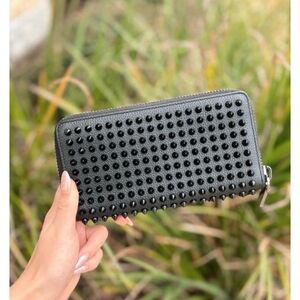 Brand: Christian Louiboutin Black Studded Wallet